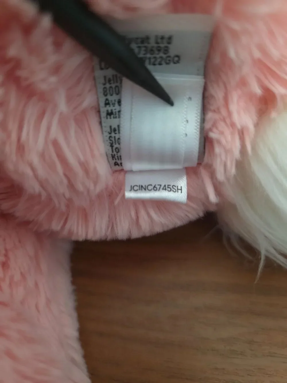 Jellycat machine measures floppy